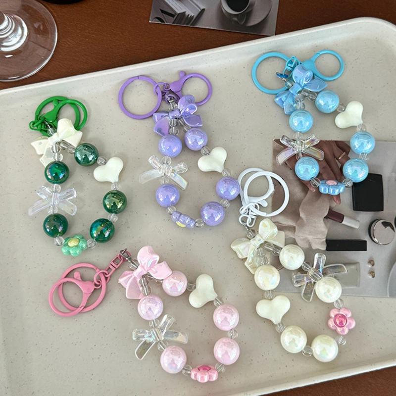 Phone Accessories For Teen Girls - NEW Candy Color Heart Bow Beaded