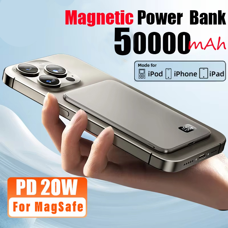 Power Bank Slim - 50000mAh Ultra Thin Power Bank Magnetic