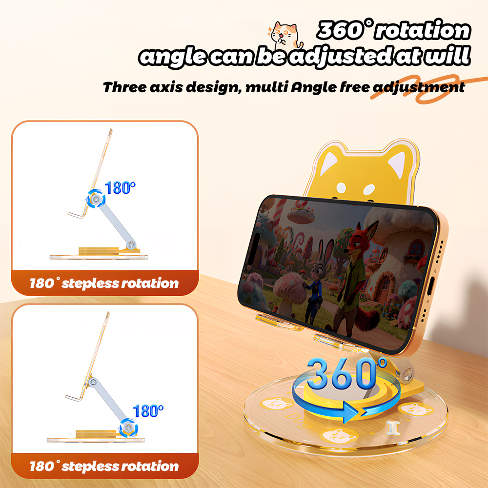 Cute Animal Phone Stand 360 Ro - đánh giá và giá Phone Accessories For Teen Girls