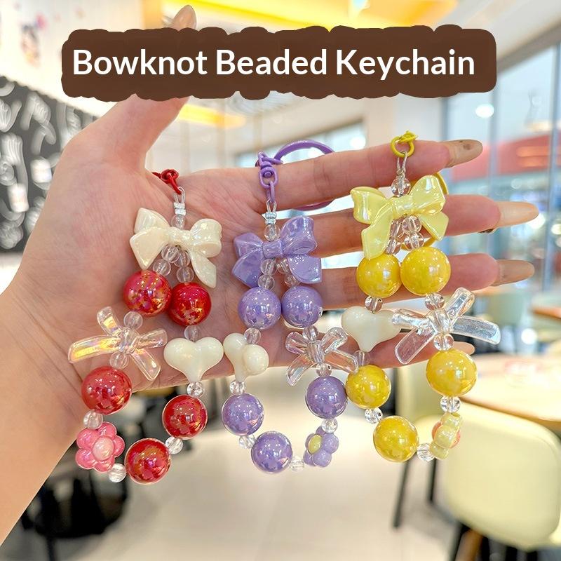 NEW Candy Color Heart Bow Bead - đánh giá và giá Phone Accessories For Teen Girls