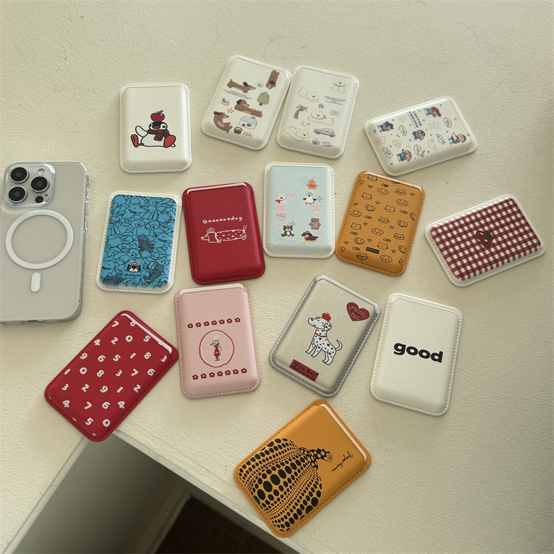 Cute Cartoon PU Leather Magnet - đánh giá và giá Phone Accessories Cute