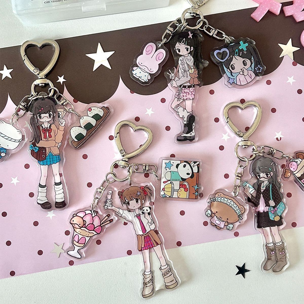 Cute Girl Aesthetic Acrylic Ph - đánh giá và giá Phone Accessories Cute
