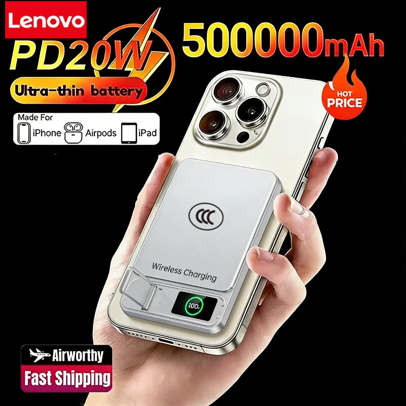 Lenovo CCC 10000mAh Slim Origi - đánh giá và giá Power Bank Slim
