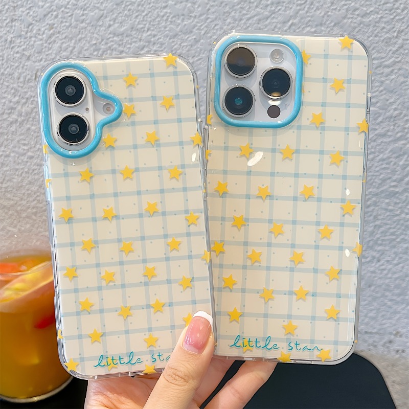 Yellow Star Checkered Pattern  - đánh giá và giá Yellow Phone Accessories