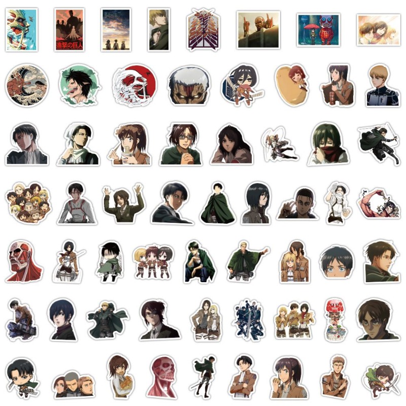 60Pcs Attack on Titan Anime St - đánh giá và giá Phone Accessories Cute
