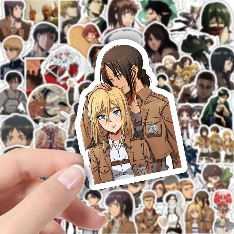 60Pcs Attack on Titan Anime St - đánh giá và giá Phone Accessories Cute