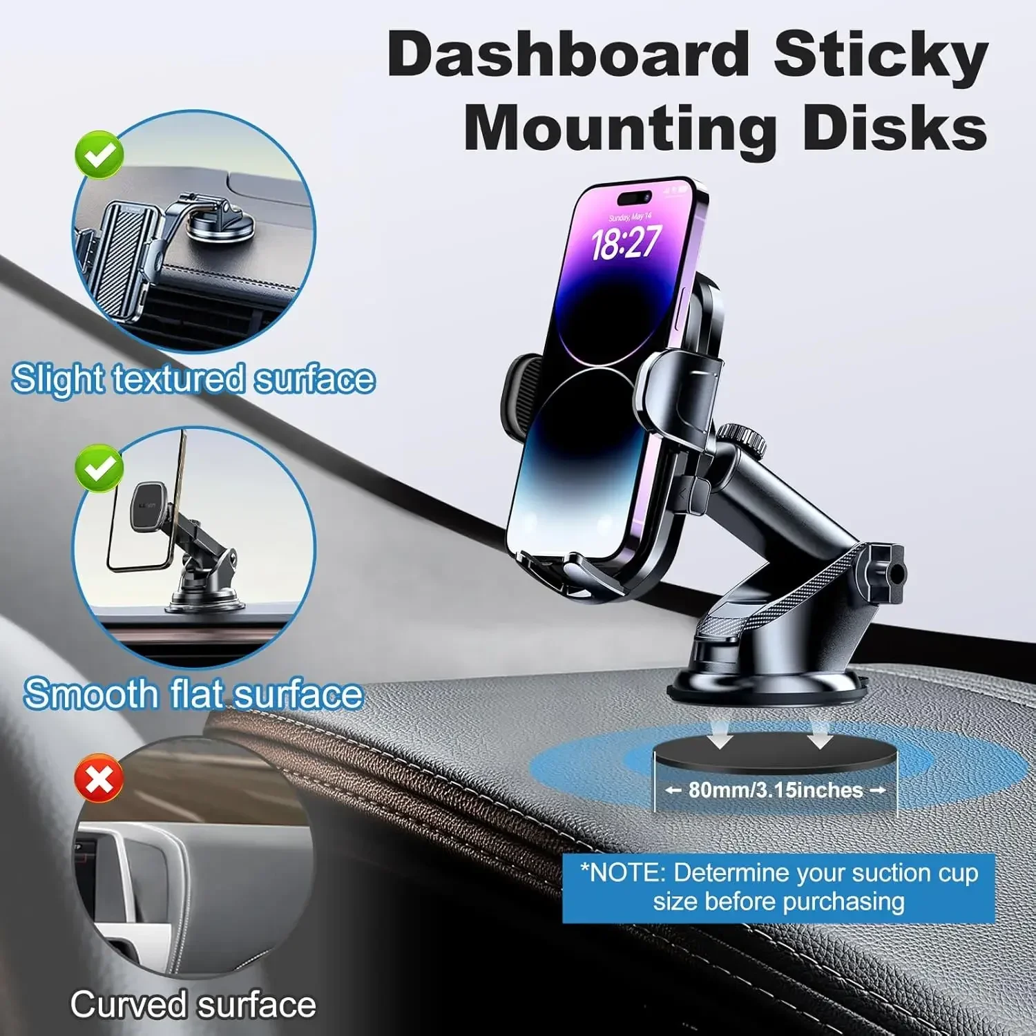 Universal Dashboard Adhesive S - đánh giá và giá Quirky Phone Accessories