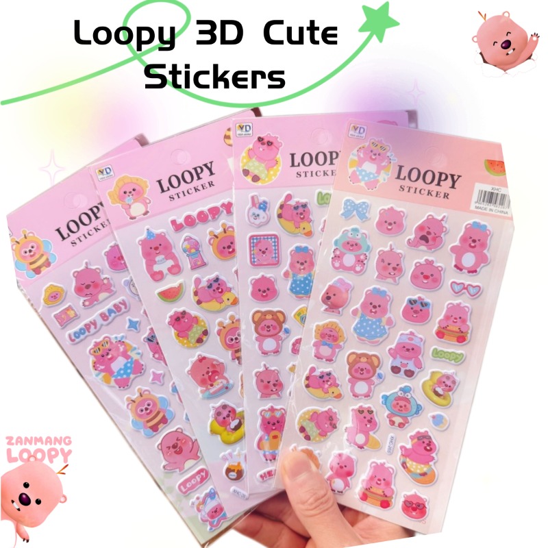 New Pororo Anime Cute Loopy 3D - đánh giá và giá Phone Accessories Cute