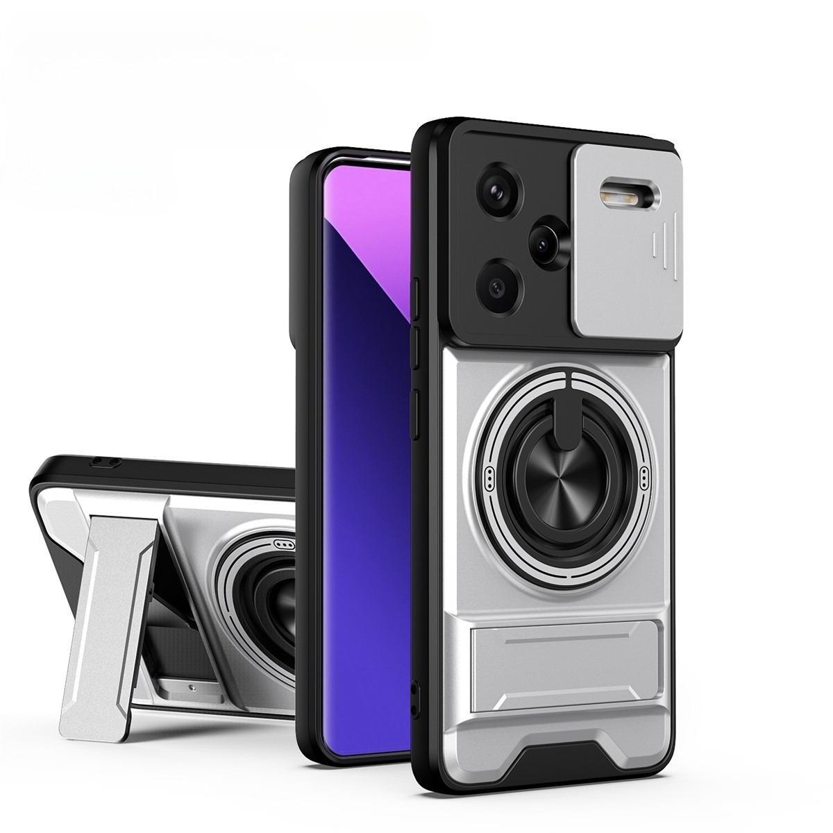 Lens Slide Camera Phone Case f - đánh giá và giá Phone Accessories Ring Holder