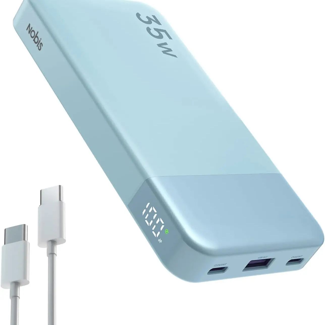 NOBIS N3510 Slim Power Bank 10 - đánh giá và giá Power Bank Slim