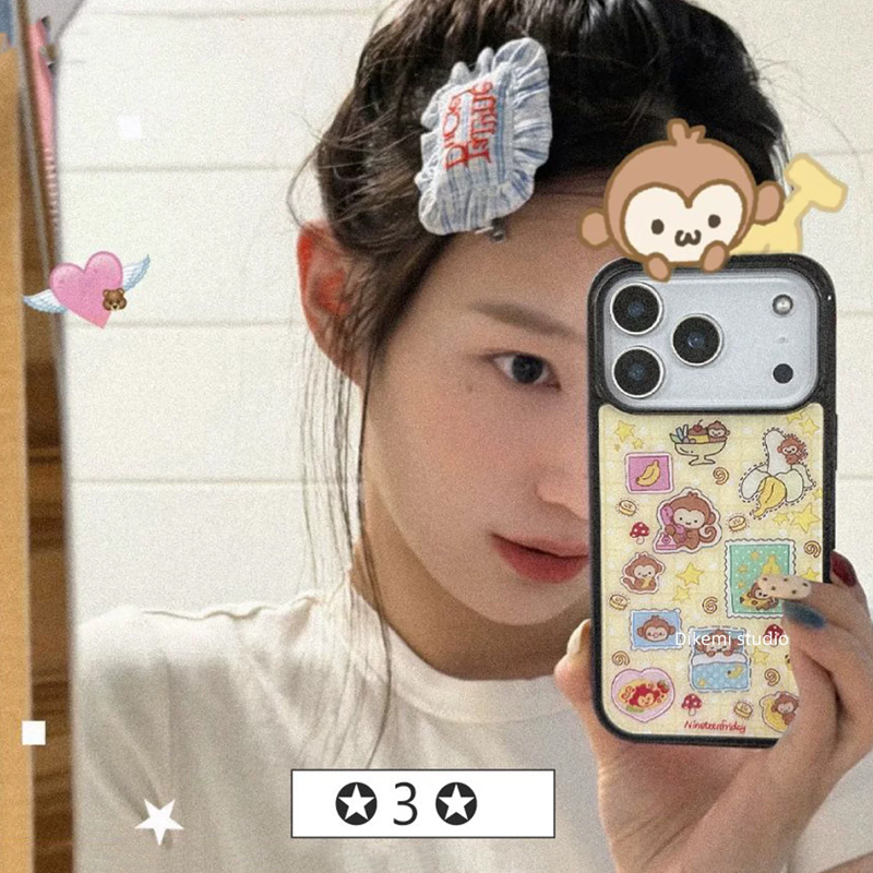 Korean Ins Blue Yellow Monkey  - đánh giá và giá Yellow Phone Accessories