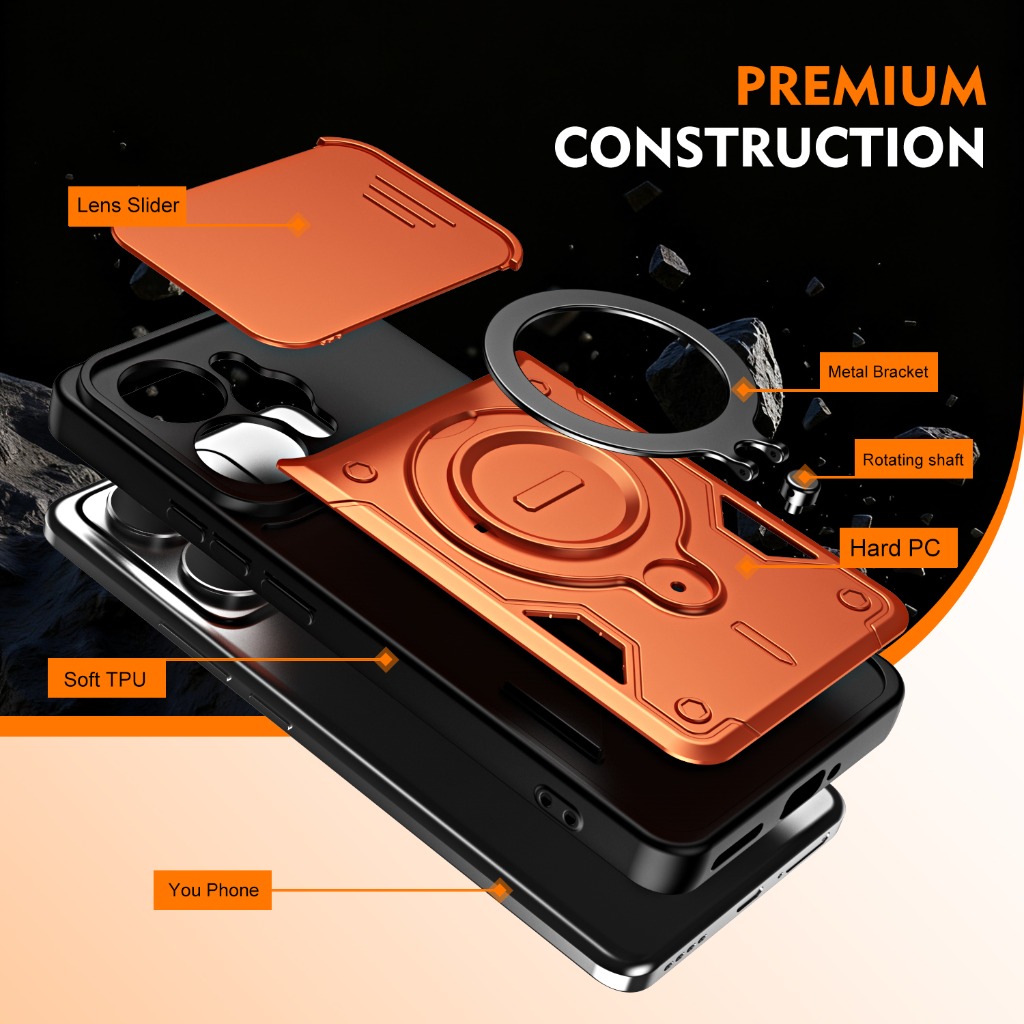 Armor Shockproof Phone Case wi - đánh giá và giá Phone Accessories Ring Holder