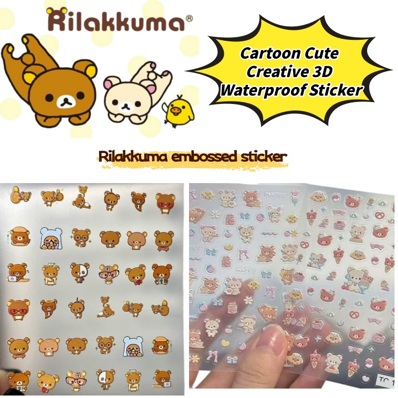 Cartoon Cute Relaxed Bear Nail - đánh giá và giá Phone Accessories Cute